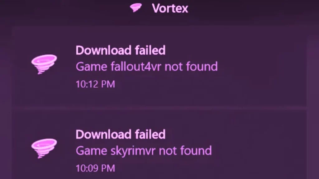 Vortex Download Failed 401?